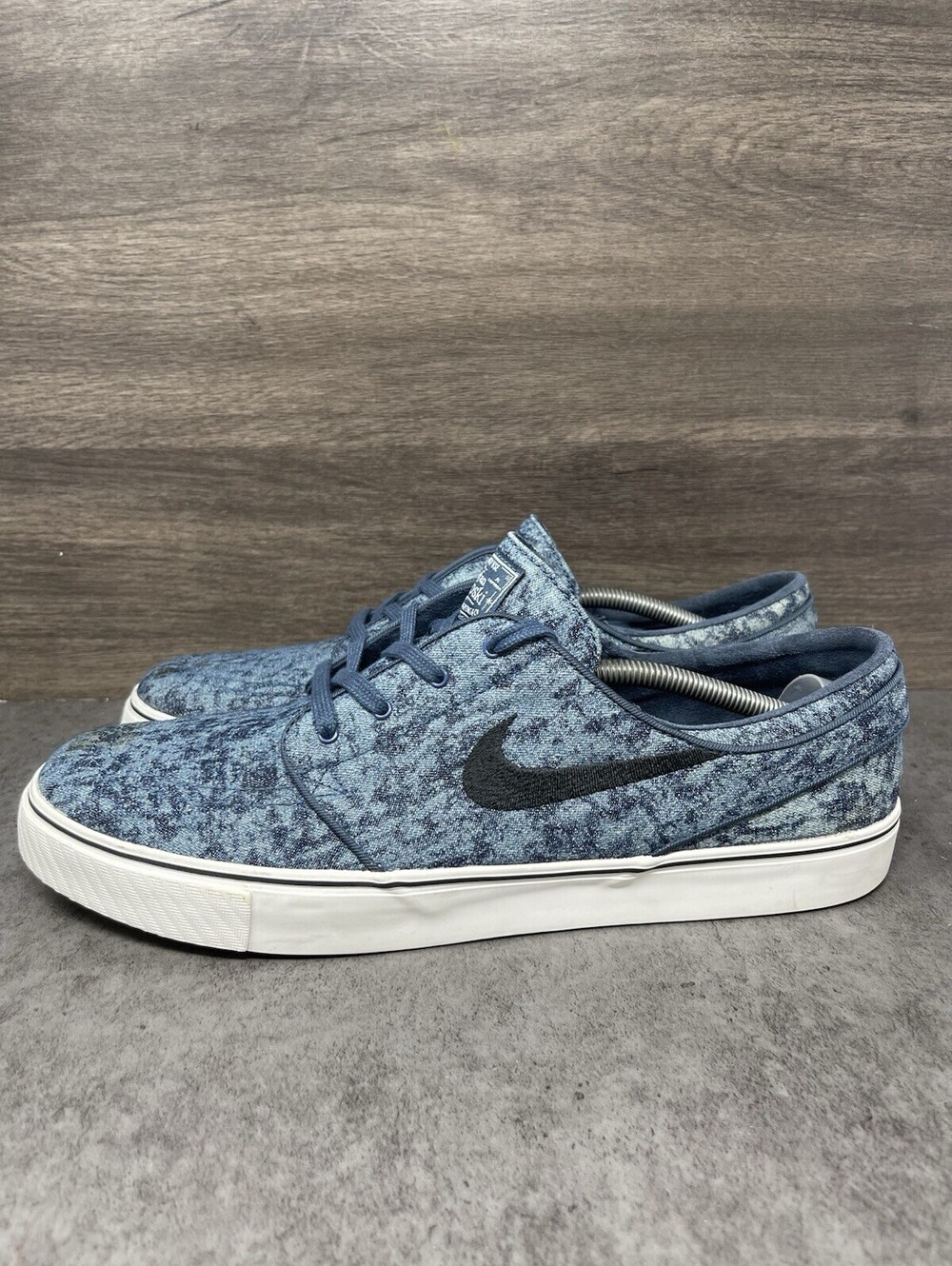 Nike SB Stefan Janoski Bleach Denim Size 13 Mens Blue Canvas Skate Lot 705190401